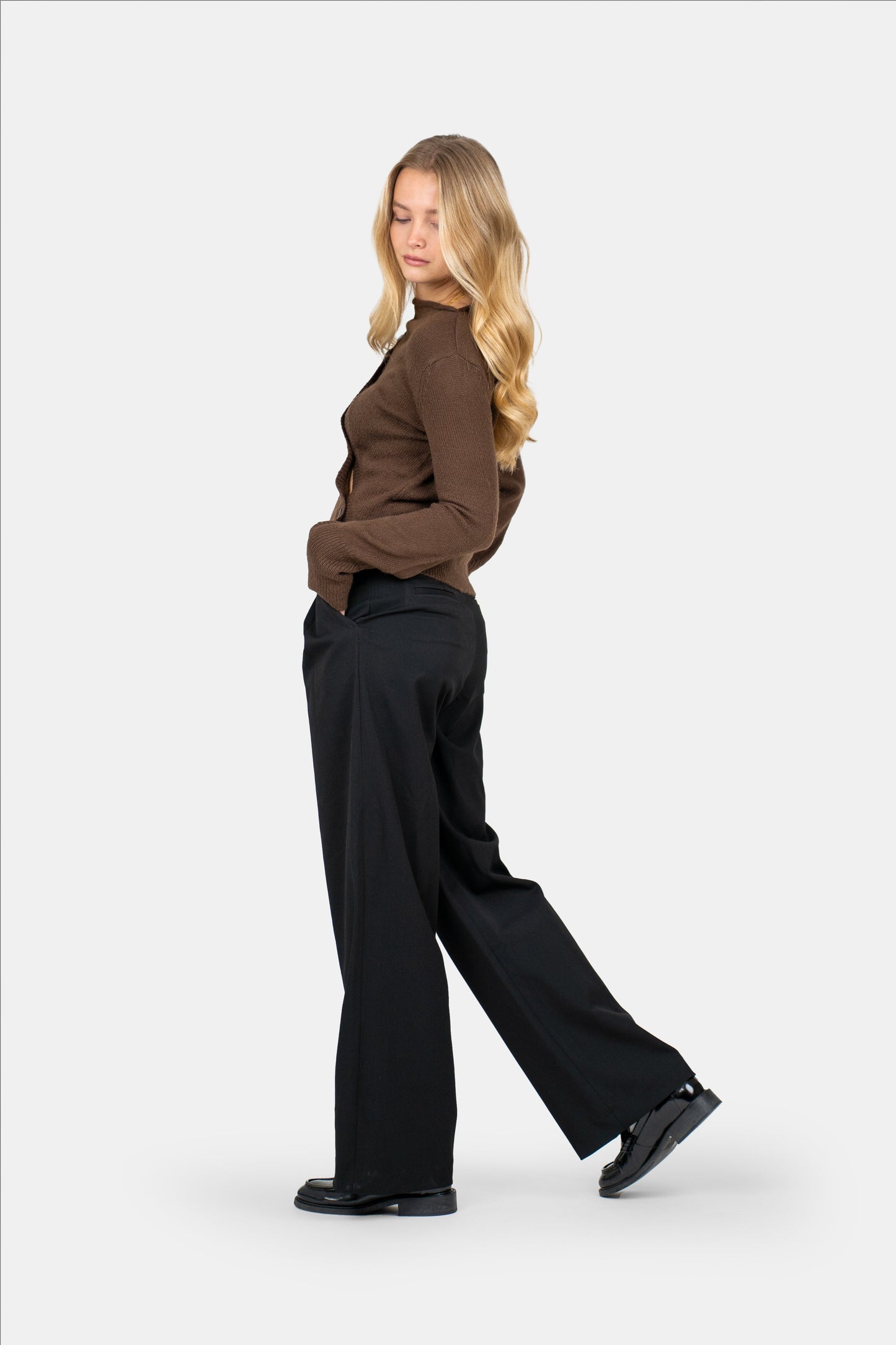 Stella | Black Loose-Fit Pantalon