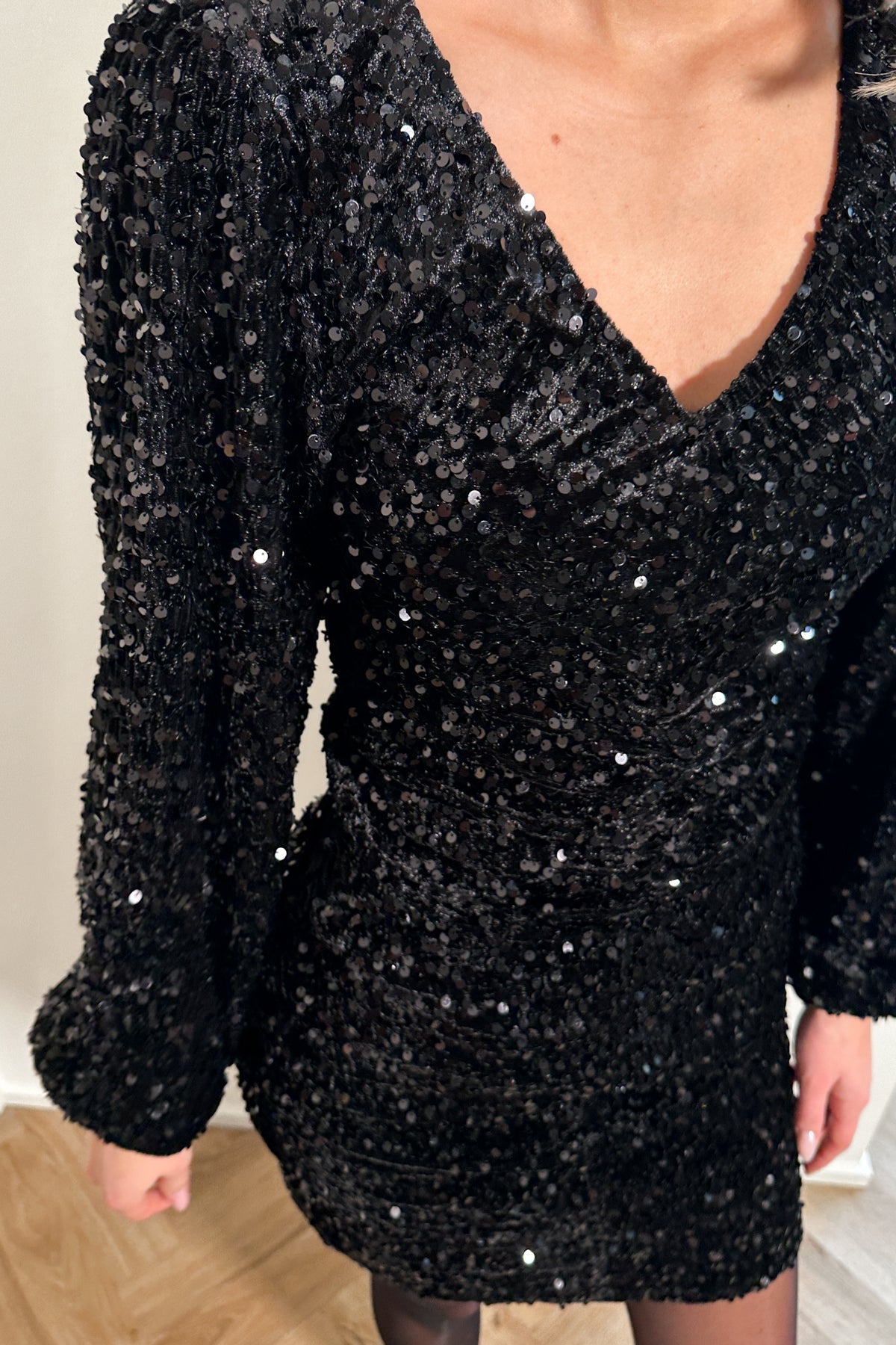 Alisha™ | Black Sequin Dress