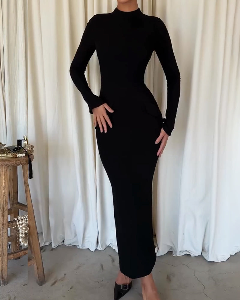 Sophia | Black Maxi Dress