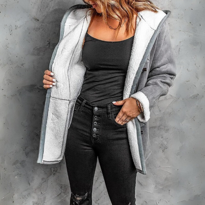 Amare™ | Stijlvolle damesjas met capuchon en wol