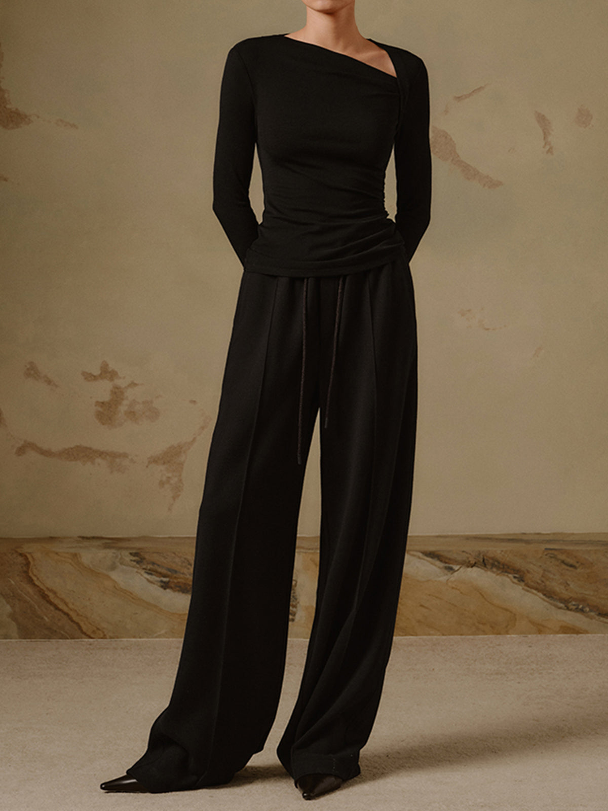 Tanya | Long Sleeve Asymmetric Shirt