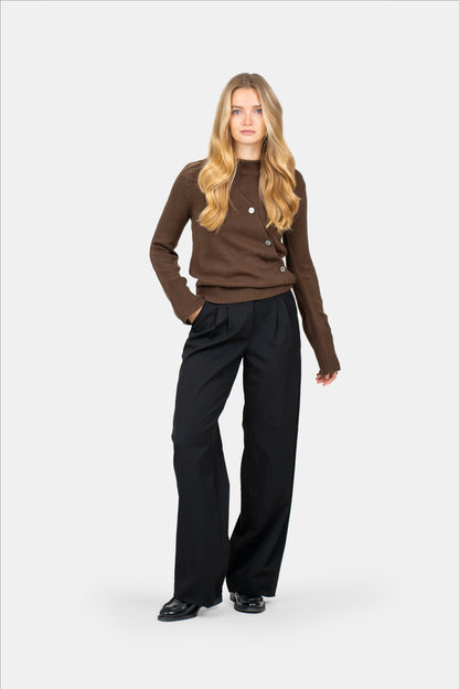 Stella | Black Loose-Fit Pantalon