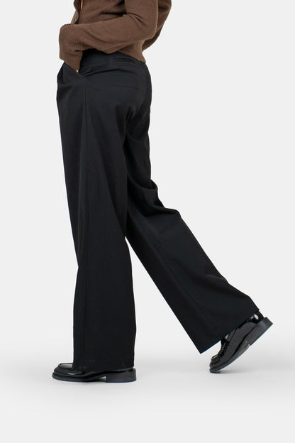 Stella | Black Loose-Fit Pantalon