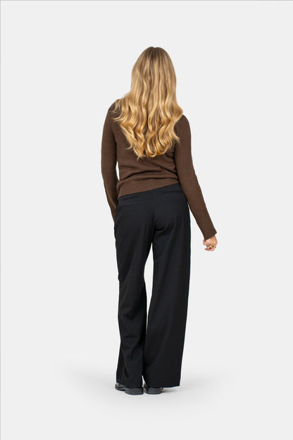 Stella | Black Loose-Fit Pantalon