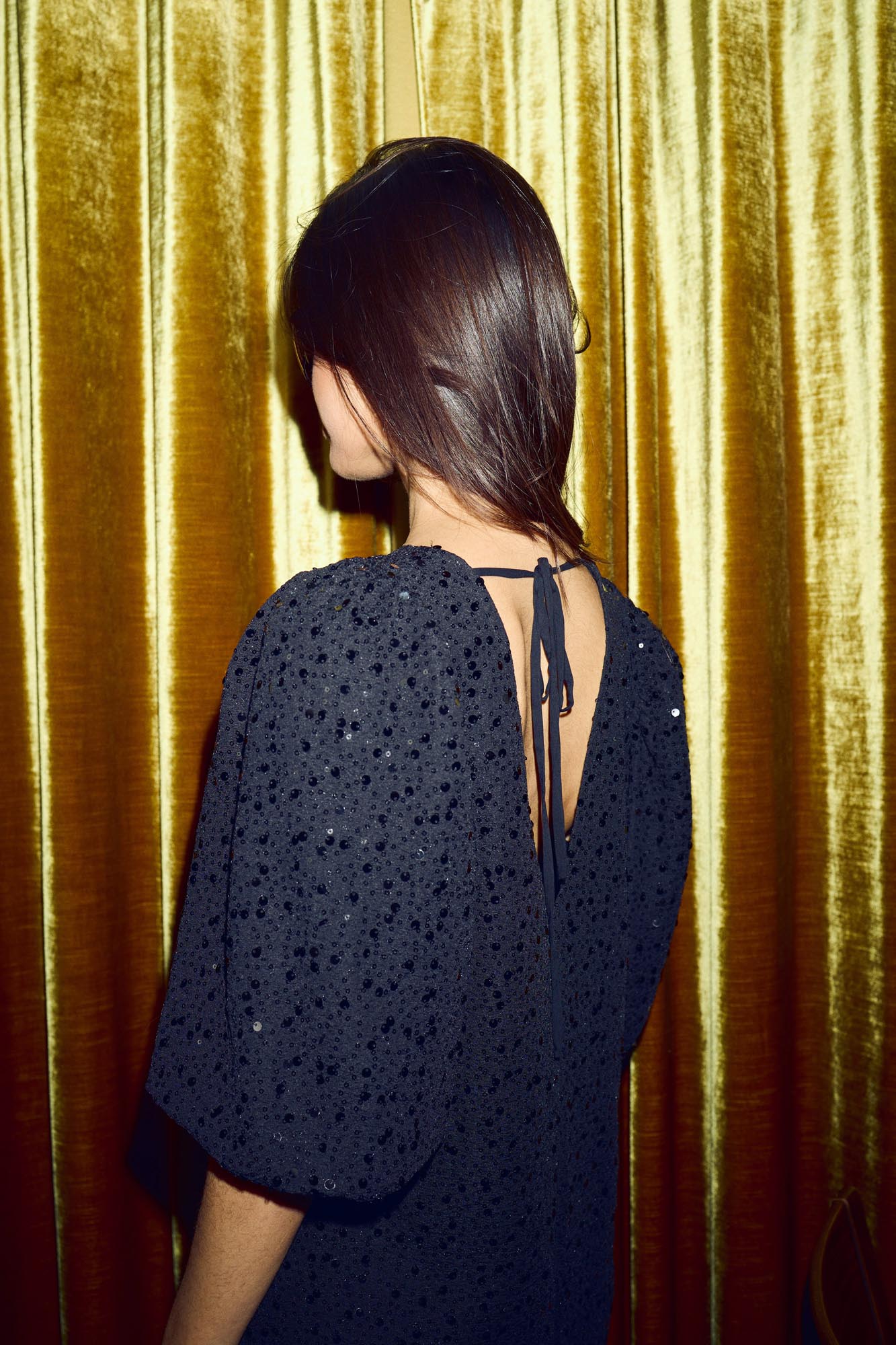 Tina™ | Black Sequin Party Dress