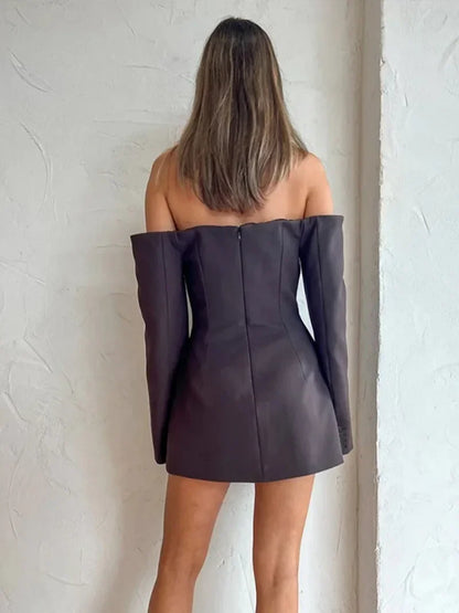 Robyn | Off-Shoulder Blazer Dress