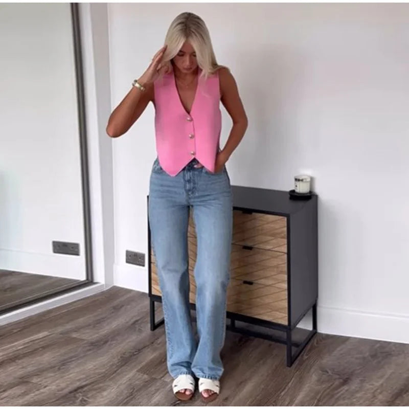 Valeria™ | Pink Gilet