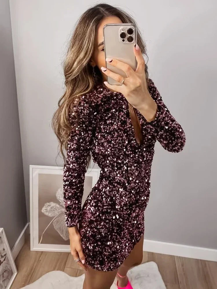 Julia | Mini Sequin Dress
