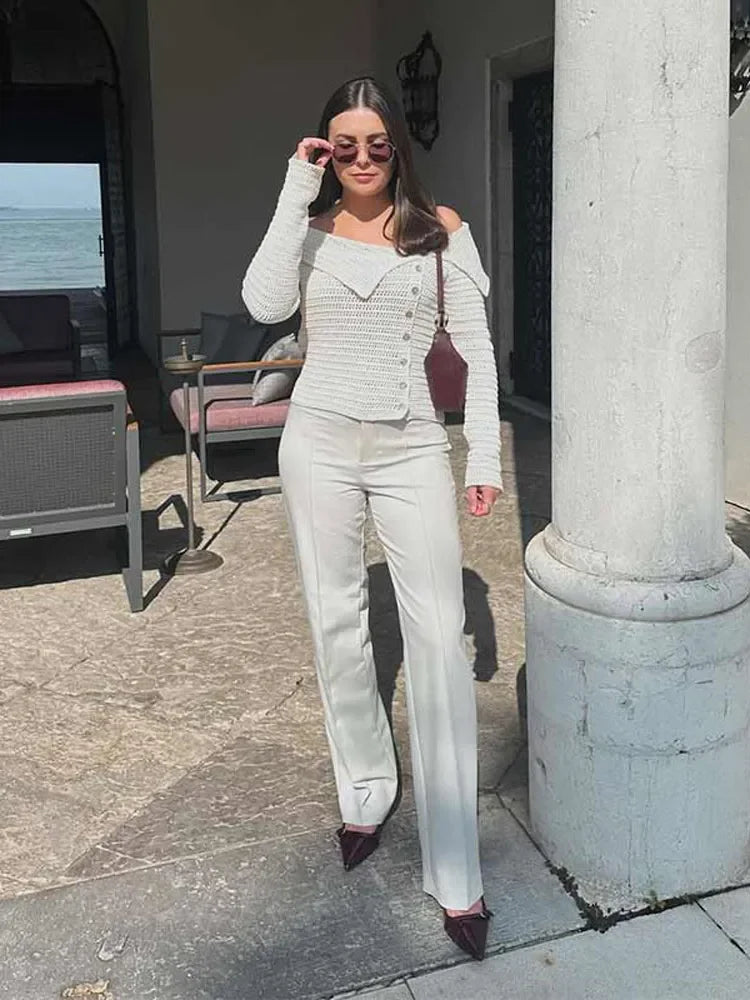 Brigitte™ | Off Shoulder Cardigan