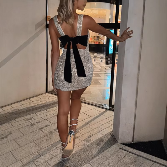 Ariana™ | Sequin Bow Dress