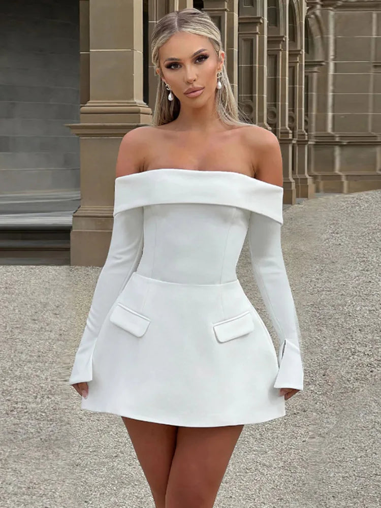 Carly™ | Mini Off-Shoulder Dress