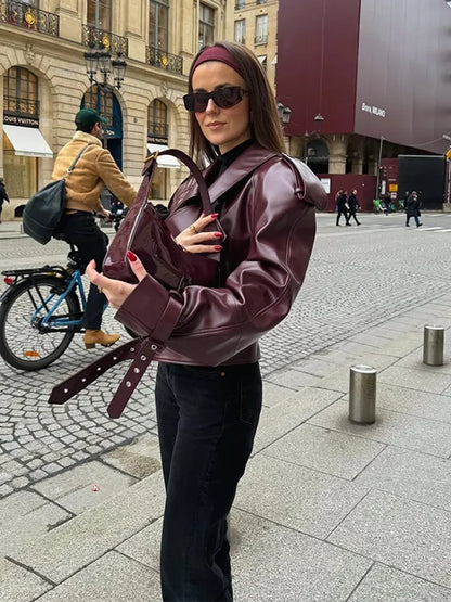 Natalie | Burgundy Jacket
