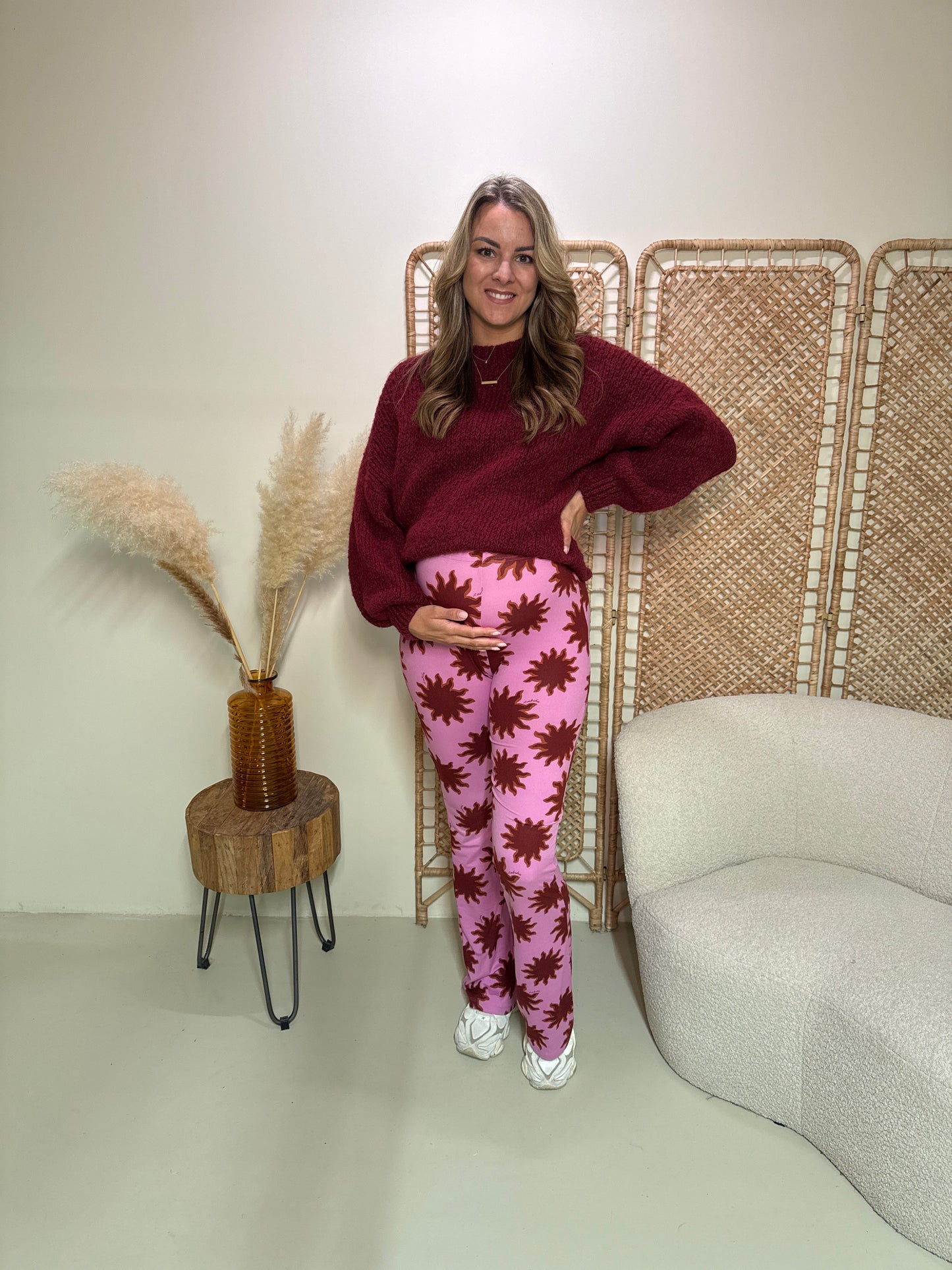 Soft Flare Legging Livia Sun Bordeaux