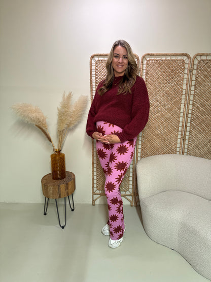 Soft Flare Legging Livia Sun Bordeaux