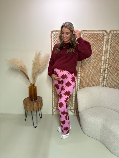 Soft Flare Legging Livia Sun Bordeaux