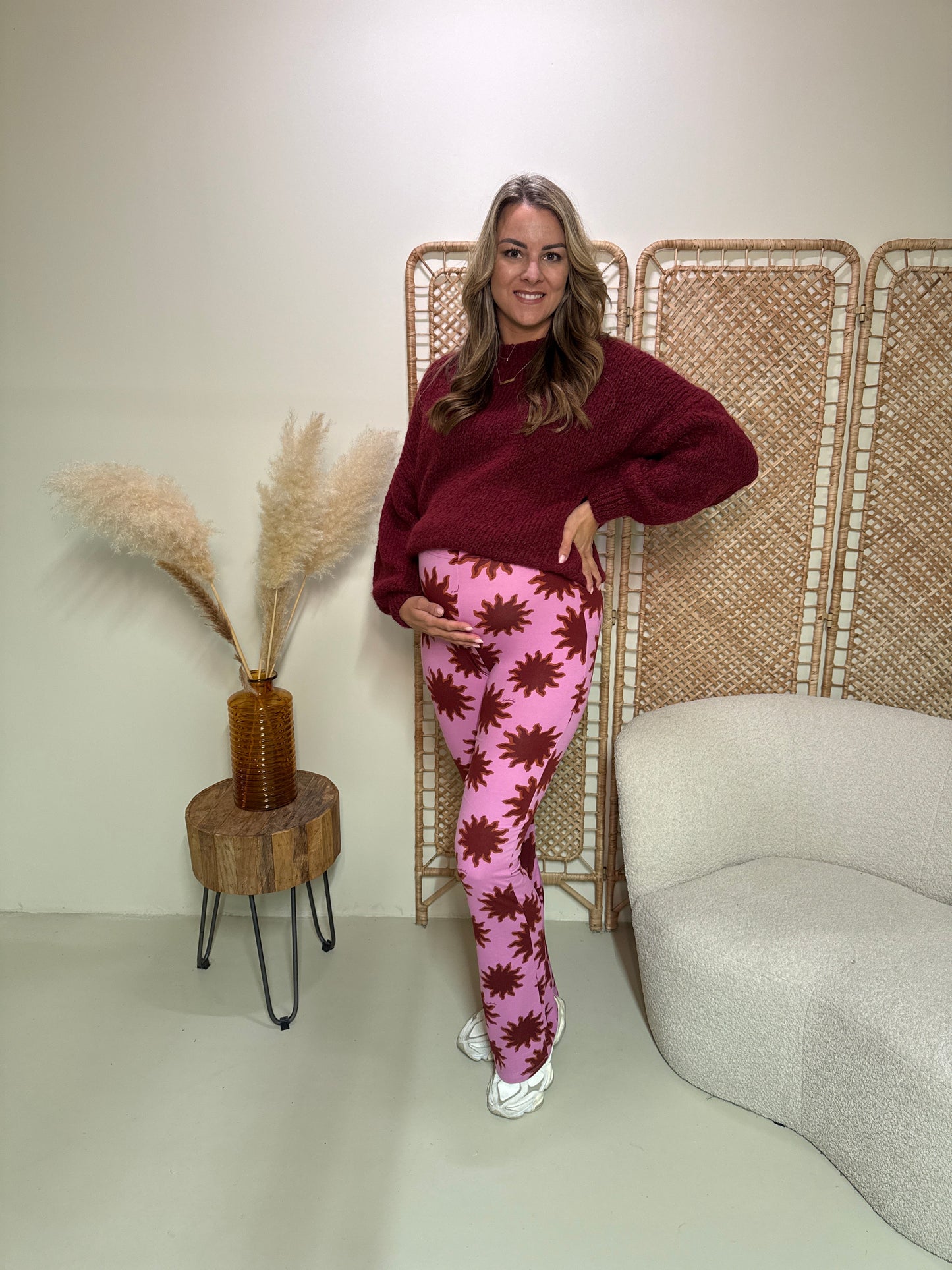 Soft Flare Legging Livia Sun Bordeaux