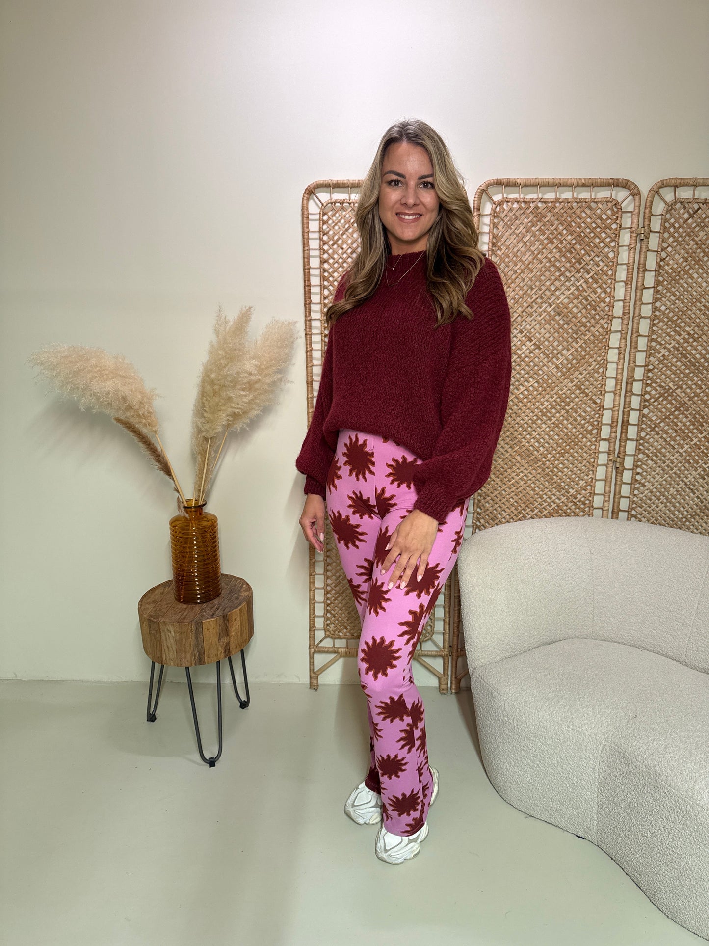 Soft Flare Legging Livia Sun Bordeaux