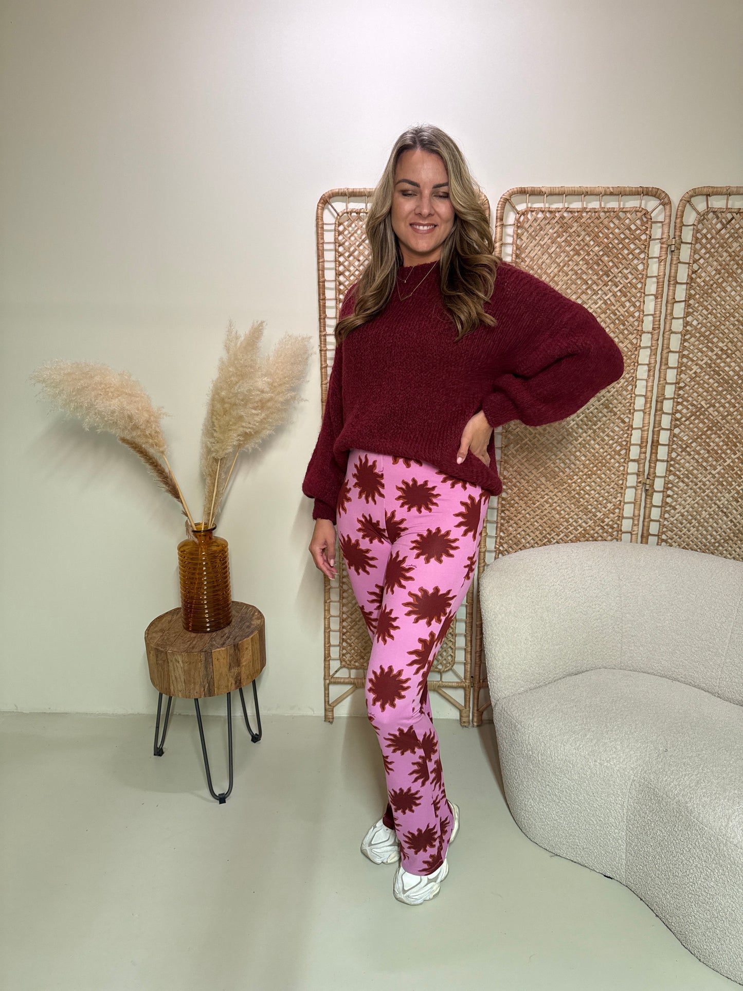 Soft Flare Legging Livia Sun Bordeaux