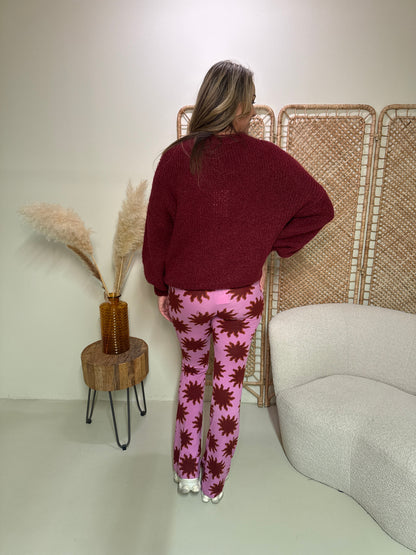 Soft Flare Legging Livia Sun Bordeaux