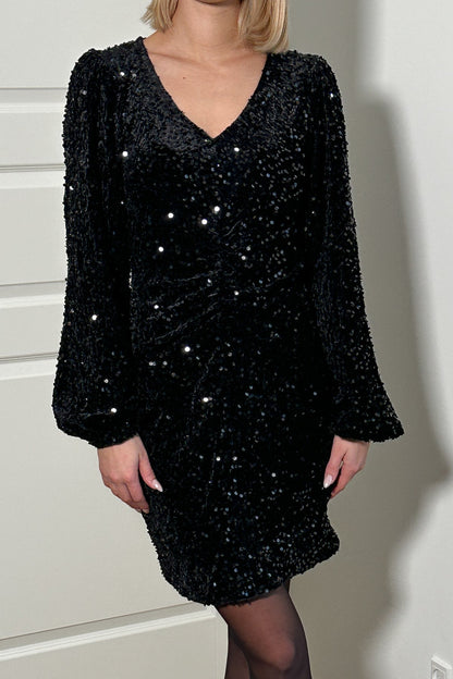 Alisha™ | Black Sequin Dress