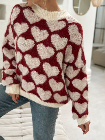 Louisa | Knit Heart Sweater