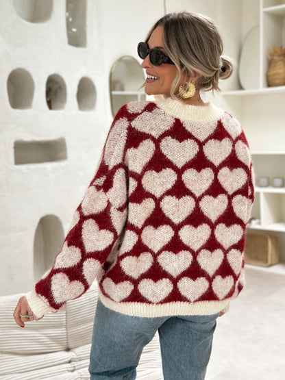 Louisa | Knit Heart Sweater