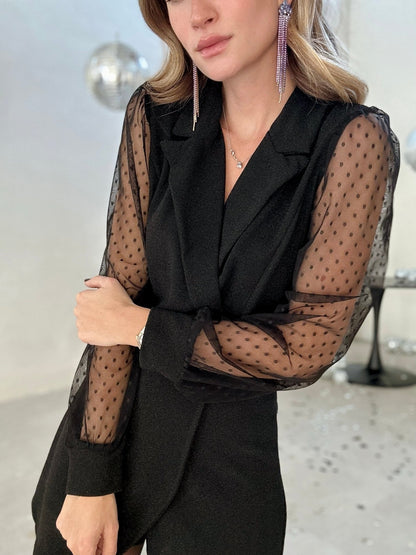 Heidi | Black Blazer Dress