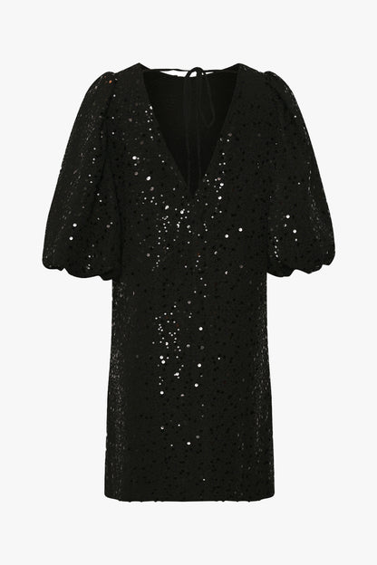 Tina™ | Black Sequin Party Dress