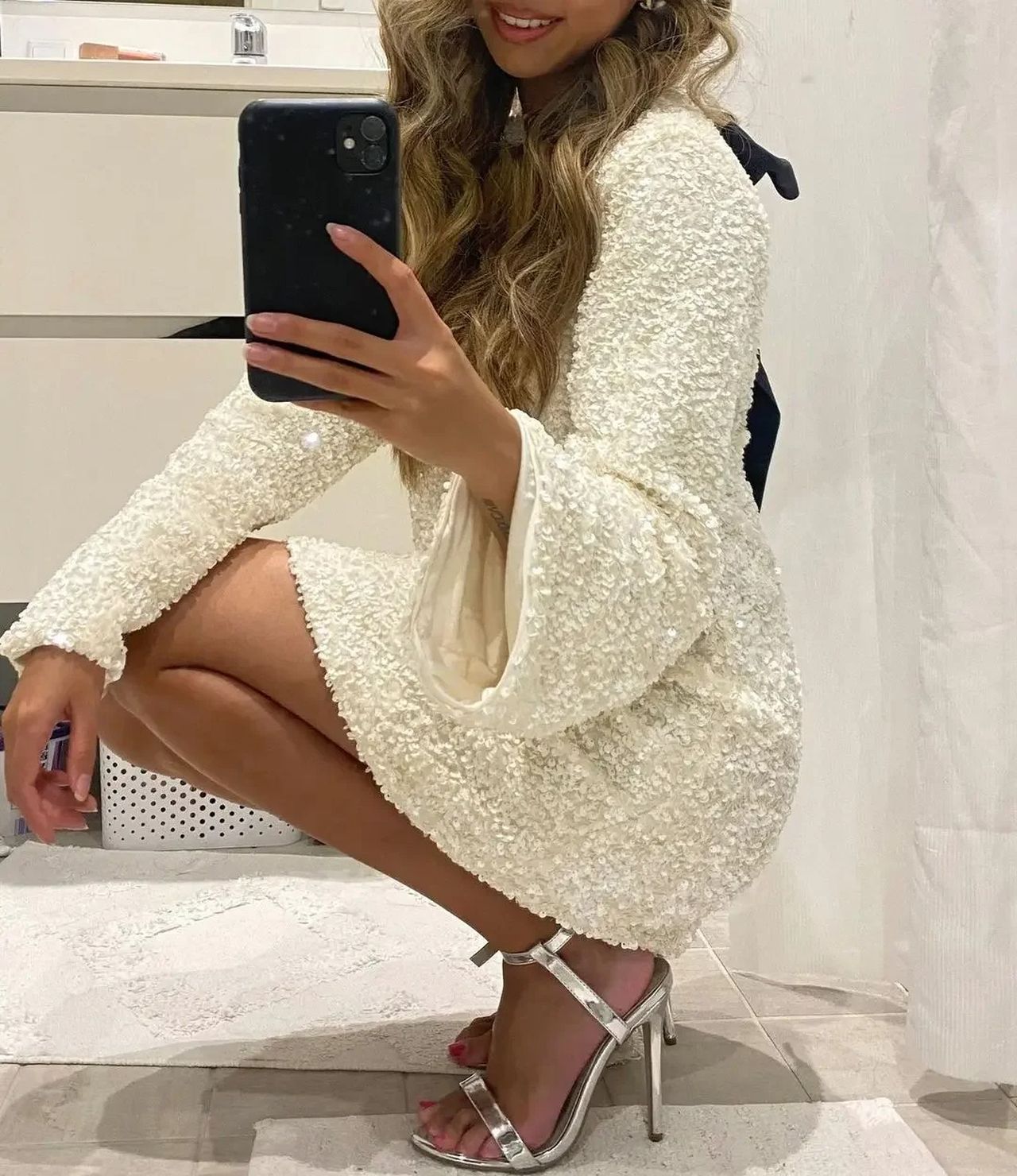 Heidi | Sequin Bow Dress